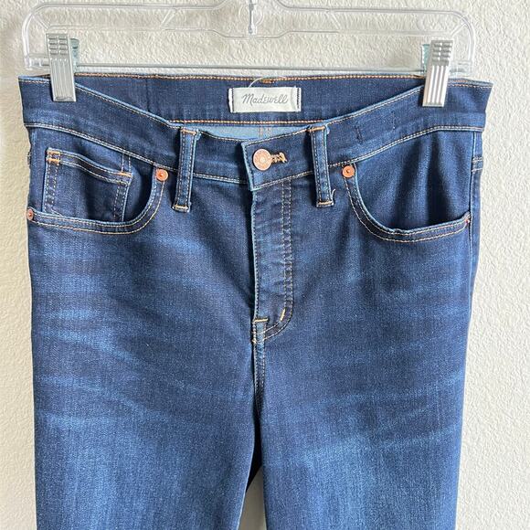 Madewell 9" High Rise Skinny Jeans Women's 29TL Dark Wash Stretch Denim - Picture 2 of 7